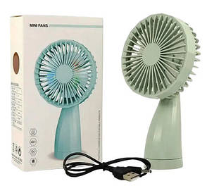 Ручний портативний вентилятор Mini Fan 6601 на акумуляторі з ручкою мінівентилятор, фото 1