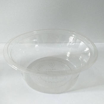 Контейнер без кришки круглий для холодних харчових продуктів 250 мл 113/45 мм 100 шт./1уп Прозорий (KG-7808)