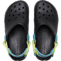 Crocs Classic All-Terrain Clog Black / Multi — Сабо Крокс Класік Ол-Террейн Чорні з Яскравими Вставками — Оригінал, фото 3