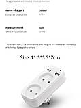 Розетка євро, подвійна, 2 USB-порти, LED-індикатор, 10 А 220 V/USB 2.1 А, фото 6