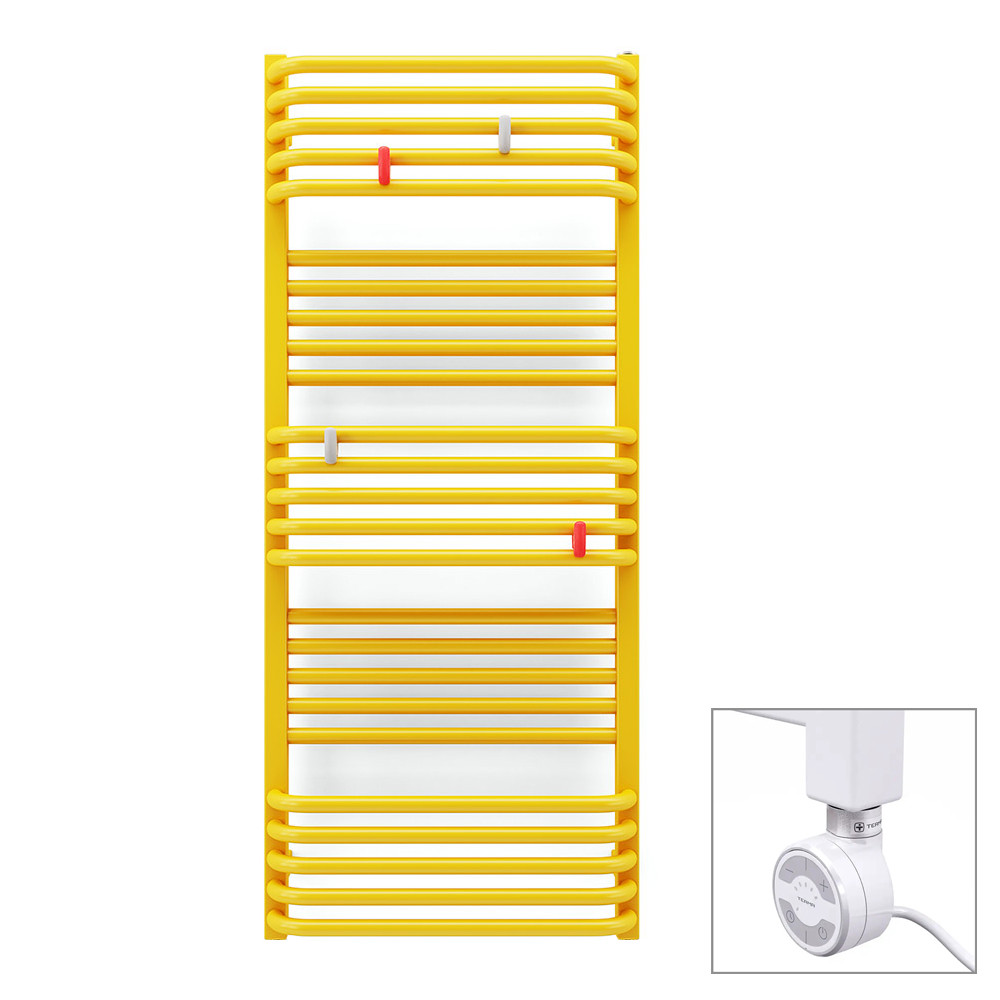 Рушникосушка електрична Terma Pola 1180*500 Ral 1023, тен MOA