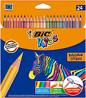 Карандаши BIC Evolution Stripes 24 цв