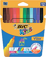 Фломастеры BIC Kids Visa 880 12 цв