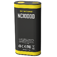2в1 - Внешнее зарядное устройство Power Bank + фонарик Nitecore NC10000 (QC 3.0, 10000mAh)