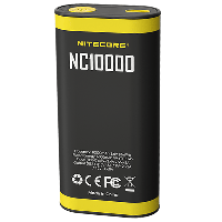 2в1 — Зовнішній зарядний пристрій Power Bank + ліхтарик Nitecore NC10000 (QC 3.0, 10000 mAh)