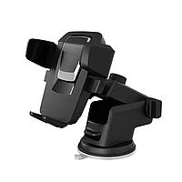 Автомобільний тримач для телефона на присоску Terra Easy One Touch з автофіксатором, 360 градусів