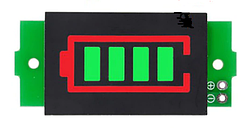 Індикатор заряду Li-ion від 1S до 8S зелений (1-8 послідовно увімкнених акумуляторів).
