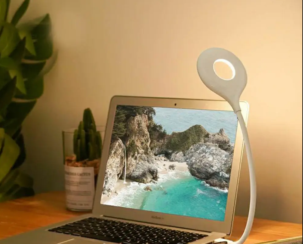 Гнучкий USB-світильник із керуванням голосом 16 LED, 5 Вт, Білий