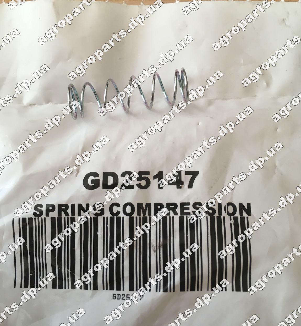 Пружина GD25147 стиснення Kinze Ejector Compression Spring пружинка gd25147