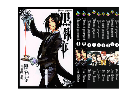 Комплект Манги Bee's Print Темний Дворецький Black Butler з 1 по 10 том російською мовою BP BBSET 01, фото 1