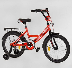Двоколісний велосипед Corso MAXIS на 18 дюймів, Червоний 18040