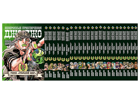Комплект Манги Bee's Print ДжоДжо: Сталева куля Частина 7 JoJo: Steel Ball Run Том з 01 по 24 BP JJ SBRSET 04, фото 1