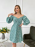 Ніжна жіноча літня сукня з довгими рукавами розміри 42-44,46-48, фото 4