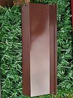 Ламелі для забору Жалюзі металевий 112 мм колір 8017 коричневий глянець двосторонній 0,45 Корея