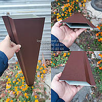 Ламели для Забор Ранчо Жалюзи металлический 145мм цвет 8017 коричневый мат двухсторонний 0,45 Корея