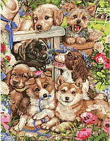 Картина по номерам Милые щенки (BRM21567) 40 х 50 см