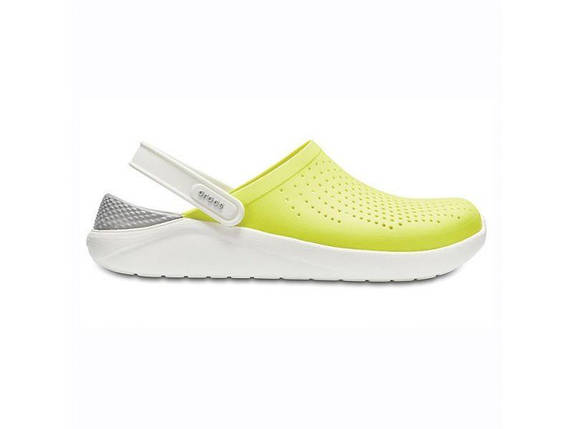 Сабо Crocs LiteRide Clog Yellow/Grey Крокси чоловічі/жіночі лайтрайд жовто-сірі оригінал, фото 1