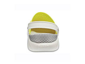 Сабо Crocs LiteRide Clog Yellow/Grey Крокси чоловічі/жіночі лайтрайд жовто-сірі оригінал, фото 4