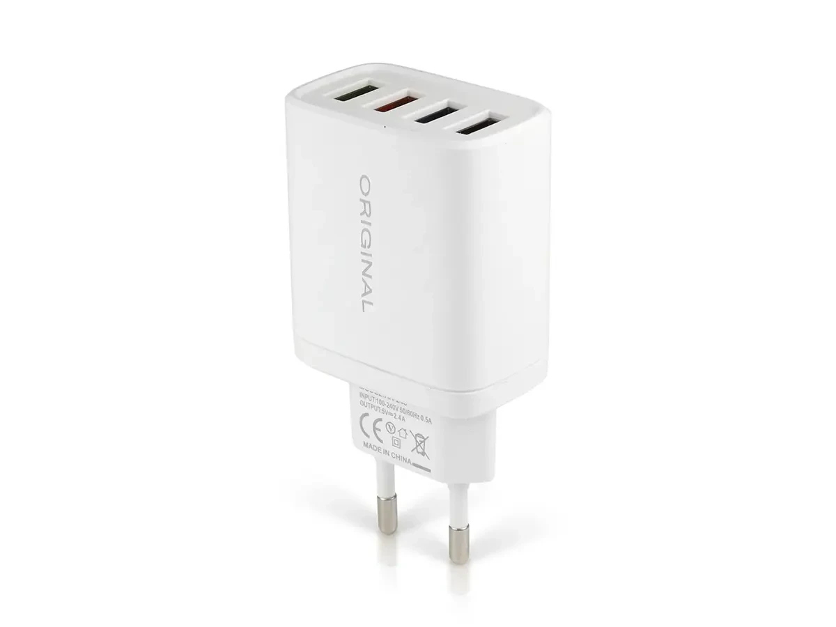Зарядний пристрій 220В 2,4А USBx4 Original AR-240 500шт 7342