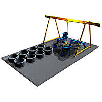 Гідравлічна стаціонарна машина для виробництва бетонних труб та кругів ZPUH ROAD MHS RING-BET