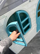 Набір дитячий ТМ Doloni Будиночок XL, пісочниця, гірка велика 243 см, сіро-блакитний, фото 5