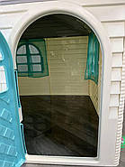 Набір дитячий ТМ Doloni Будиночок XL, пісочниця, гірка велика 243 см, сіро-блакитний, фото 6