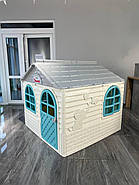 Набір дитячий ТМ Doloni Будиночок XL, пісочниця, гірка велика 243 см, сіро-блакитний, фото 4