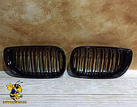 Решетка радиатора BMW E46 3-Series БМВ Е46 3 серии 2002-2005 решетки ноздри черные глянец двойные