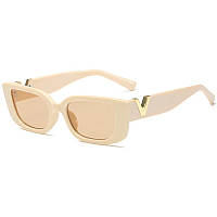Сонцезахисні окуляри жіночі HOOBAN Cat Eye T78055 Бежевий