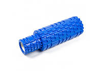 Массажный ролик 33 см EasyFit Grid Roller Double Синій