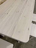 Кухонний стіл+4 табурети із натурального дерева (сосна), фото 3