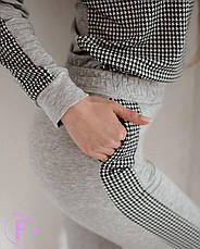 Демісезонний спортивний костюм жіночий з капюшоном сірий "Flex" Норма та батал, фото 5