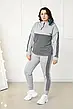 Демісезонний спортивний костюм жіночий з капюшоном сірий "Flex" Норма та батал, фото 6