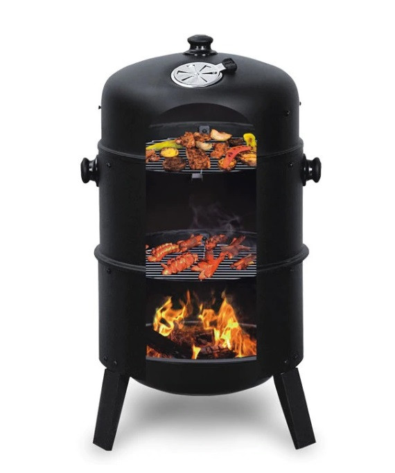 Садовий гриль/коптильня MalTec 37,5 x 37,5 cm, фото 1