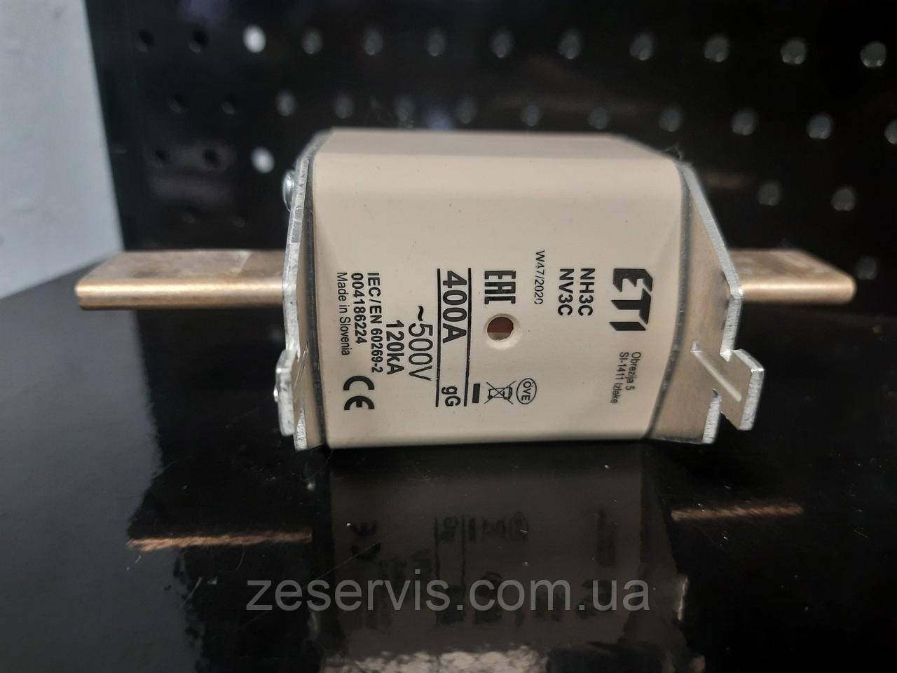 Запобіжник NH-3С/gG, 400A, 500V, ETI, фото 1