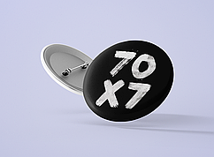 Значок металевий 70x7 №4