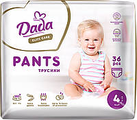 Трусики-подгузники Дада памперсы Dada Elite Care 4 Maxi 9 15 кг 36 шт