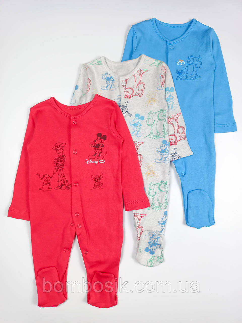 Чоловічки для хлопчика George набір 3шт, 3-6м (62-68см), фото 1