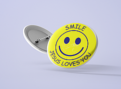 Значок металевий Smile №10