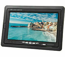 Монітор  LCD Color monitor 7"  ( AV1/AV2 ) два відеовходи, фото 4
