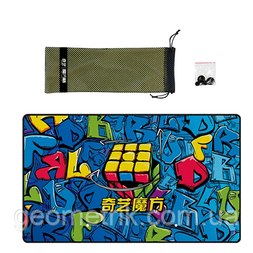 QiYi MoFangGe Player One Graffiti Mat | Мат для спідкубингу КиЙи | DZ05