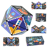 QiYi MofangGe Shape Shifting Megaminx | Мегамінкс Space QY3107, фото 4