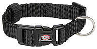 Нейлоновый ошейник для собак средних и крупных пород Trixie Premium M L 35 55 см/20 мм (черный)