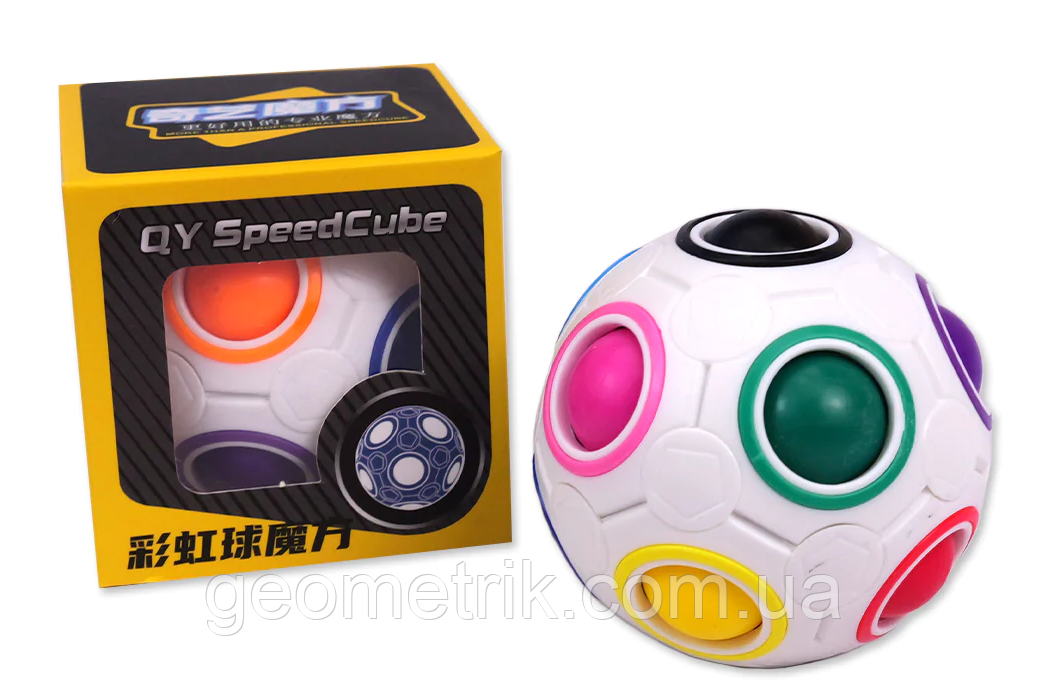 QiYi MofangGe 12 holes Rainbow Orbo ball | Головоломка Чарівна Куля Орбо 12 кольорів