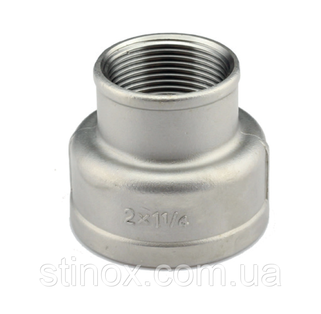 Муфта перехідна Ду 65*50 (2 1/2"х 2") із нержавіючої сталі AISI304