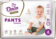 Труси-підгузник Dada Дада памперси Elite Care 6 XL (15+ кг) 34 шт