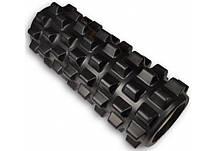 Масажний ролик 33 см EasyFit Grid Roller PRO Чорний
