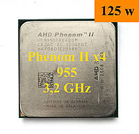 Процессор (б/у) AMD Phenom II X4 955 , 3,2ГГц, sAM3, Tray HDX955FBK4DGM