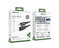 Кабель Acefast C6-01 с дисплеем Type-C to Lightning PD 30W 1.2m черный