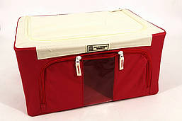 Органайзер для білизни та одягу в шафу з віконцем Червоний, 40х30х20 см, 24 л